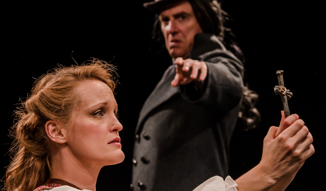 Abbey Siegworth and Don Richard are featured in the Nebraska Repertory Theatre production of “Abigail/1702,” opening Sept. 30.