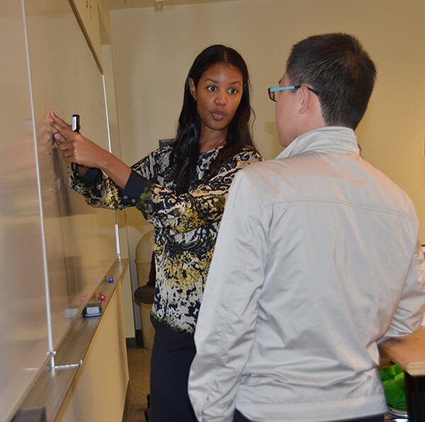 Stephanie Espy discusses problem-solving at the GMAT Strategy Workshop.