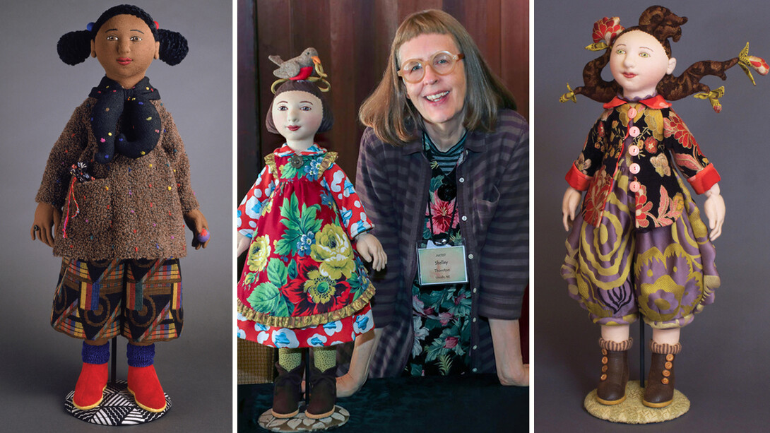 The textile doll designs of Shelley Thornton will be featured this summer at Nebraska's Robert Hillestad Textiles Gallery.