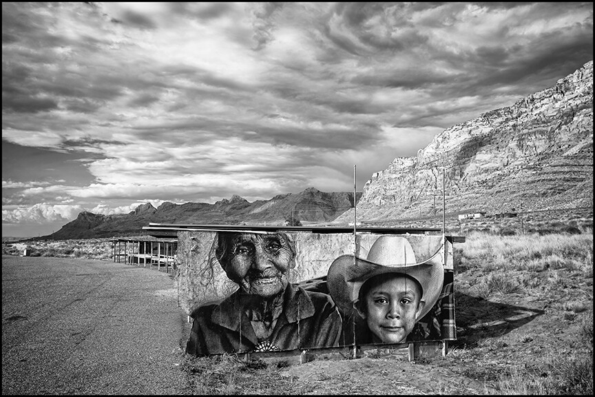 Chip Thomas, “Rose Hurley with her great grandson,” 20” x 30”. 