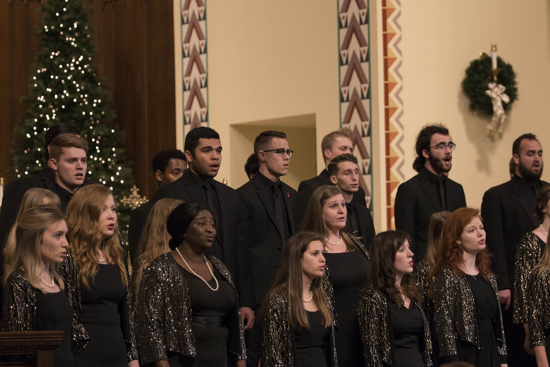 Five traditional choirs from the Glenn Korff School of Music will present Welcome All Wonders: A Family Yuletide Festival of Choirs on Dec. 4.