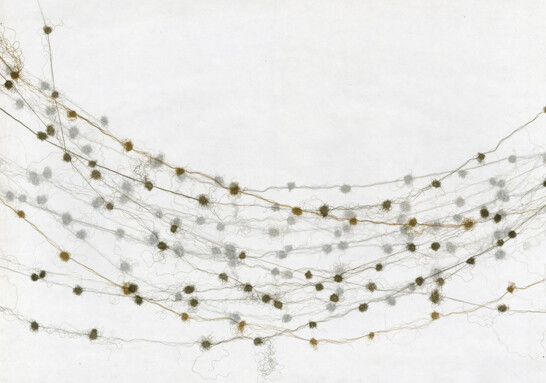 Althea Murphy-Price's "Points of Interest," a lithography on wax paper.