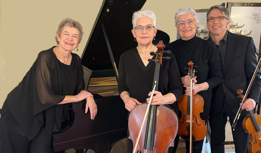 The Front Range Piano Quartet will perform April 29 in Westbrook Music Building Rm. 119. The quartet includes (left to right) Theresa Bogard, Karen Becker, Glêsse Collet and Erik Peterson.