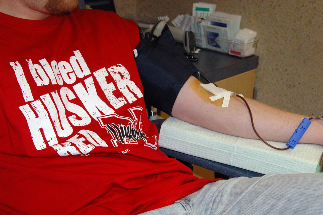 Participants in UNL's Spring Blood Drive must present a picture ID and are asked to eat before donating.