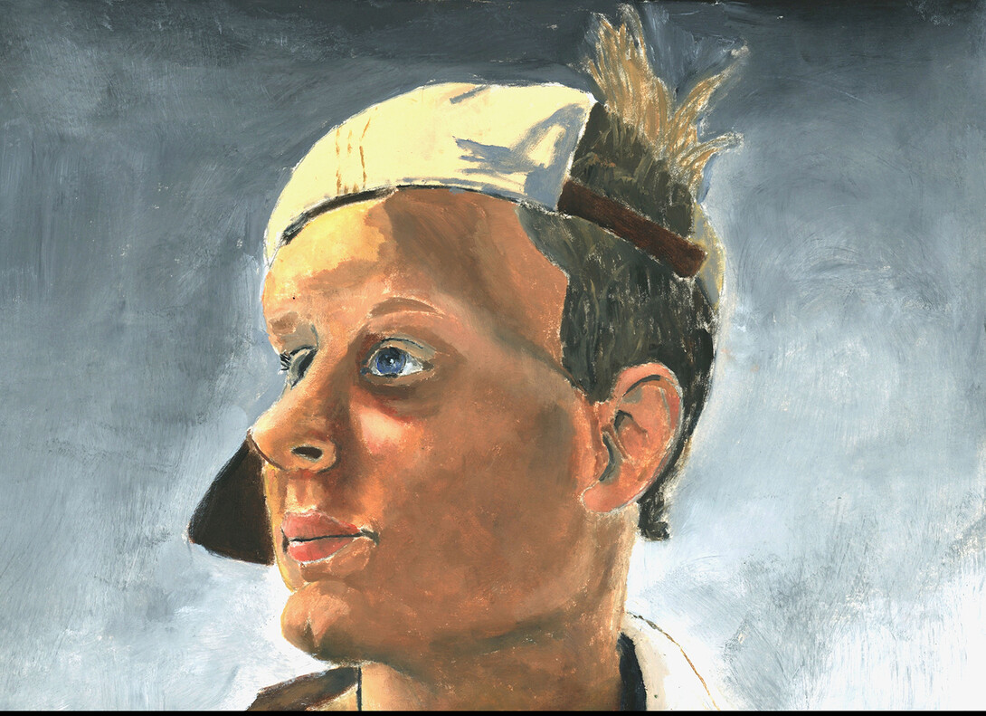 T.J. Foster, Creighton Prep, “Looking to the Future.” Foster’s work is among the work featured in the “Nebraska Young Artist Awards/Statewide High School Invitational” exhibition on display March 10-24.