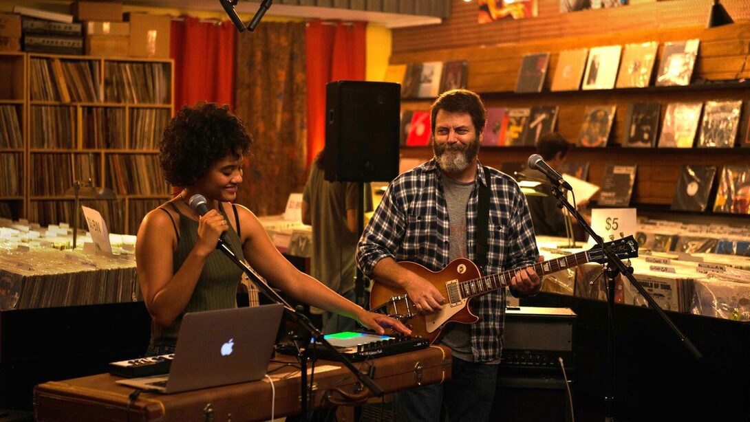 Nick Offerman and Kiersey Clemons star as father and daughter in "Hearts Beat Loud."