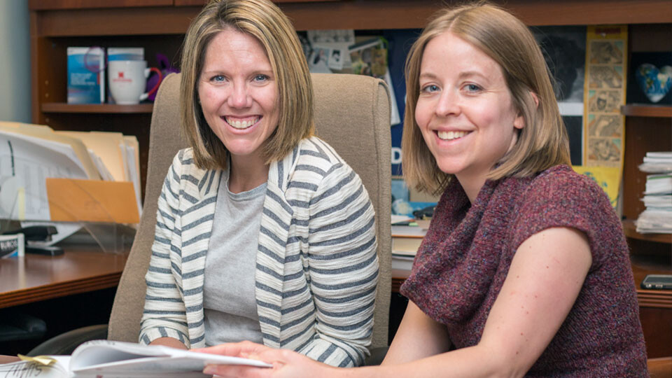 Leslie Hawley and Natalie Koziol