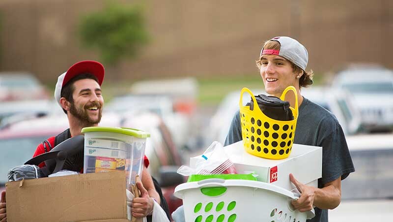 Most students will be moving in to their residence halls from 8 a.m. to 4 p.m. on Aug. 20 and 21.
