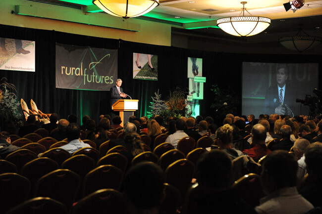 Secretary of Agriculture Tom Vilsack addresses the 2013 Rural Futures Conference in Lincoln.