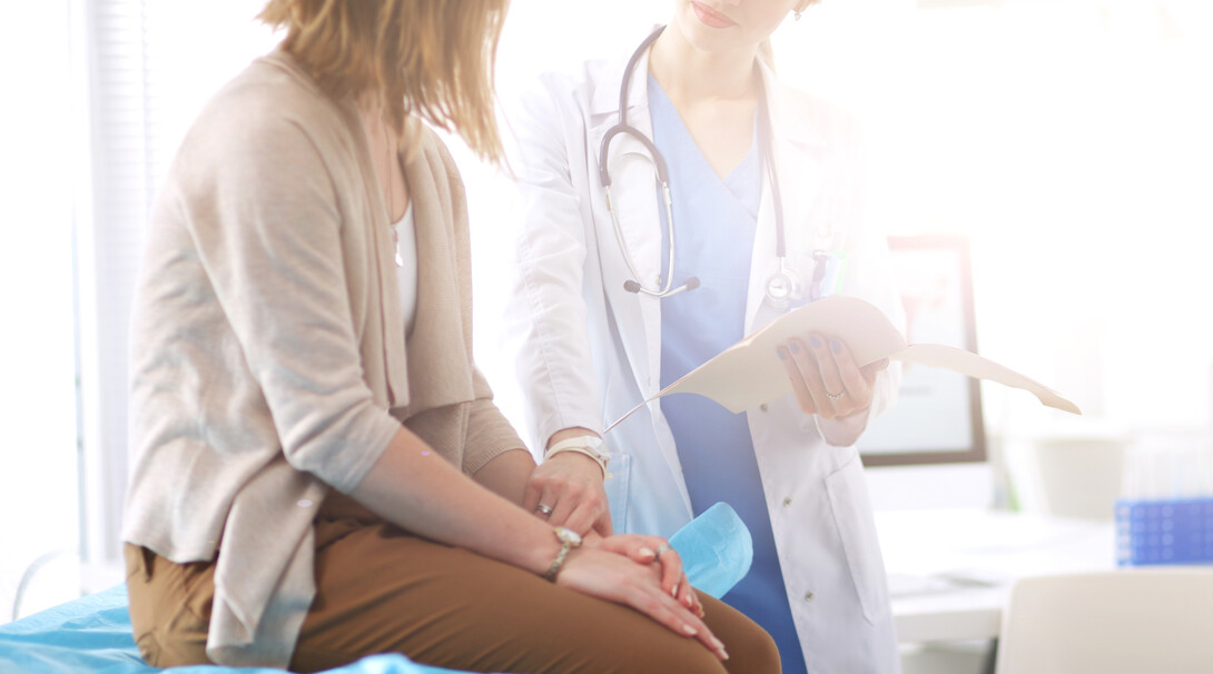 A doctor with a patient